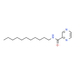 ChemSpider 2D Image | N-Undecyl-2-pyrazinecarboxamide | C16H27N3O