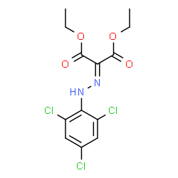 ChemSpider 2D Image | Diethyl [(2,4,6-trichlorophenyl)hydrazono]malonate | C13H13Cl3N2O4