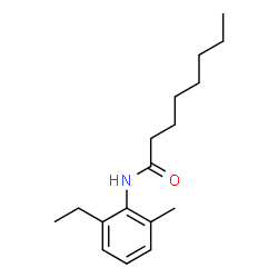 ChemSpider 2D Image | N-(2-Ethyl-6-methylphenyl)octanamide | C17H27NO
