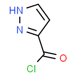 ChemSpider 2D Image | 1H-Pyrazole-3-carbonyl chloride | C4H3ClN2O