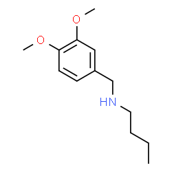 ChemSpider 2D Image | N-(3,4-Dimethoxybenzyl)-1-butanamine | C13H21NO2
