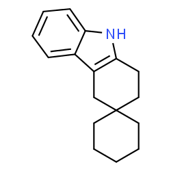 ChemSpider 2D Image | 1,2,4,9-Tetrahydrospiro[carbazole-3,1'-cyclohexane] | C17H21N