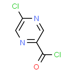ChemSpider 2D Image | 5-Chloro-2-pyrazinecarbonyl chloride | C5H2Cl2N2O