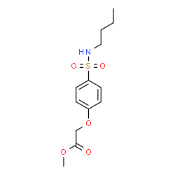 ChemSpider 2D Image | Methyl [4-(butylsulfamoyl)phenoxy]acetate | C13H19NO5S