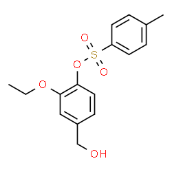 ChemSpider 2D Image | 2-Ethoxy-4-(hydroxymethyl)phenyl 4-methylbenzenesulfonate | C16H18O5S