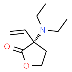 ChemSpider 2D Image | (3S)-3-(Diethylamino)-3-vinyldihydro-2(3H)-furanone | C10H17NO2