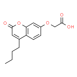 ChemSpider 2D Image | [(4-Butyl-2-oxo-2H-chromen-7-yl)oxy]acetic acid | C15H16O5