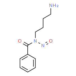 ChemSpider 2D Image | N-(4-Aminobutyl)-N-nitrosobenzamide | C11H15N3O2