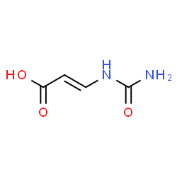 ChemSpider 2D Image | (2E)-3-(Carbamoylamino)acrylic acid | C4H6N2O3