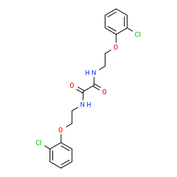 ChemSpider 2D Image | N,N'-Bis[2-(2-chlorophenoxy)ethyl]ethanediamide | C18H18Cl2N2O4