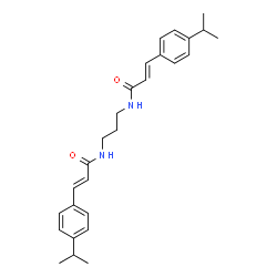 ChemSpider 2D Image | (2E,2'E)-N,N'-1,3-Propanediylbis[3-(4-isopropylphenyl)acrylamide] | C27H34N2O2