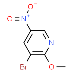 ChemSpider 2D Image | 3-Bromo-2-methoxy-5-nitropyridine | C6H5BrN2O3