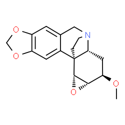ChemSpider 2D Image | (1beta,2beta,3alpha)-3-Methoxy-1,2-epoxycrinan | C17H19NO4