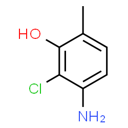 ChemSpider 2D Image | 5-Amino-6-chloro-o-cresol | C7H8ClNO