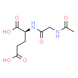 ChemSpider 2D Image | N-Acetylglycyl-L-glutamic acid | C9H14N2O6