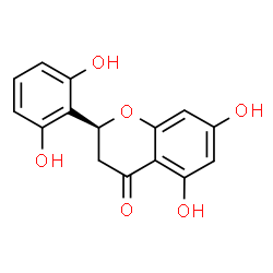 ChemSpider 2D Image | (2S)-2-(2,6-Dihydroxyphenyl)-5,7-dihydroxy-2,3-dihydro-4H-chromen-4-one | C15H12O6