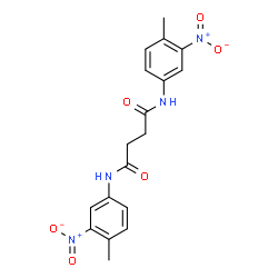 ChemSpider 2D Image | N,N'-Bis(4-methyl-3-nitrophenyl)succinamide | C18H18N4O6