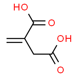 ChemSpider 2D Image | 2-Methylenesuccinic acid | C5H6O4