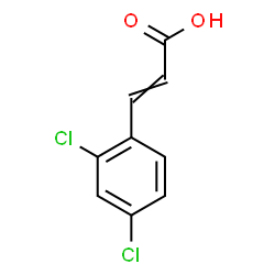 ChemSpider 2D Image | 3-(2,4-Dichlorophenyl)acrylic acid | C9H6Cl2O2