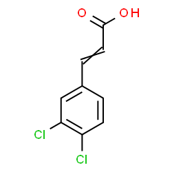 ChemSpider 2D Image | 3,4-Dichlorocinnamic acid | C9H6Cl2O2