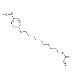 ChemSpider 2D Image | 4-{[10-(Acryloyloxy)decyl]oxy}benzoic acid | C20H28O5