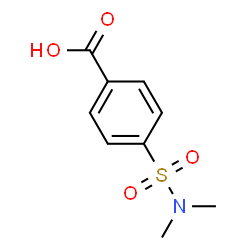 ChemSpider 2D Image | 4-(Dimethylsulfamoyl)benzoic acid | C9H11NO4S