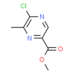 ChemSpider 2D Image | Methyl 5-chloro-6-methyl-2-pyrazinecarboxylate | C7H7ClN2O2