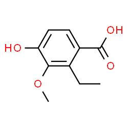 ChemSpider 2D Image | 2-Ethyl-4-hydroxy-3-methoxybenzoic acid | C10H12O4