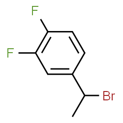 ChemSpider 2D Image | 4-(1-Bromoethyl)-1,2-difluorobenzene | C8H7BrF2