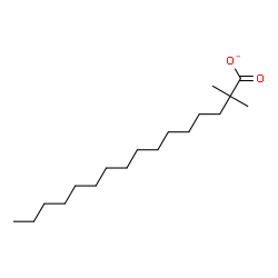 ChemSpider 2D Image | 2,2-Dimethylhexadecanoate | C18H35O2