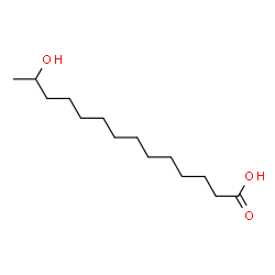 ChemSpider 2D Image | 13-Hydroxytetradecanoic acid | C14H28O3