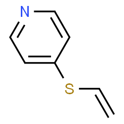 ChemSpider 2D Image | 4-(Vinylsulfanyl)pyridine | C7H7NS