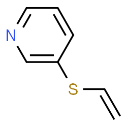 ChemSpider 2D Image | 3-(Vinylsulfanyl)pyridine | C7H7NS
