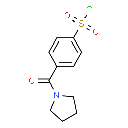 ChemSpider 2D Image | 4-(1-Pyrrolidinylcarbonyl)benzenesulfonyl chloride | C11H12ClNO3S