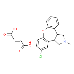 ChemSpider 2D Image | 5-Chloro-2-methyl-2,3,3a,12b-tetrahydro-1H-dibenzo[2,3:6,7]oxepino[4,5-c]pyrrole (2E)-2-butenedioate (1:1) | C21H20ClNO5