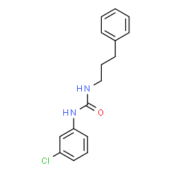 ChemSpider 2D Image | 1-(3-Chlorophenyl)-3-(3-phenylpropyl)urea | C16H17ClN2O