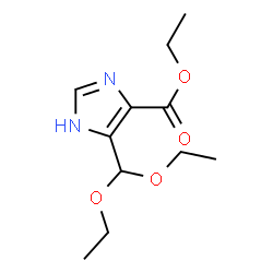 ChemSpider 2D Image | Ethyl 4-(diethoxymethyl)-1H-imidazole-5-carboxylate | C11H18N2O4