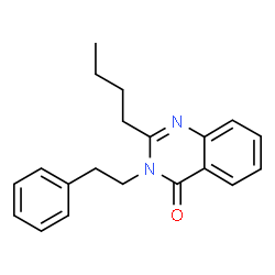 ChemSpider 2D Image | 2-Butyl-3-(2-phenylethyl)-4(3H)-quinazolinone | C20H22N2O