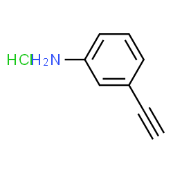 ChemSpider 2D Image | 3-Ethynylaniline HCl | C8H8ClN