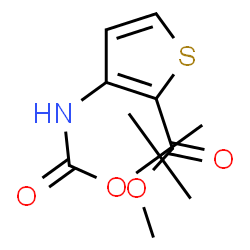 ChemSpider 2D Image | Methyl 3-(Boc-amino)-2-thiophenecarboxylate | C11H15NO4S