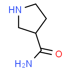 ChemSpider 2D Image | 3-Pyrrolidinecarboxamide | C5H10N2O