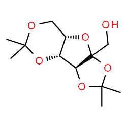 ChemSpider 2D Image | L-Sorbofuranose, 2,3:4,6-bis-O-(1-methylethylidene)- | C12H20O6