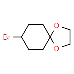 ChemSpider 2D Image | 8-Bromo-1,4-dioxaspiro[4.5]decane | C8H13BrO2
