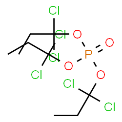 ChemSpider 2D Image | Tris(1,1-dichloropropyl) phosphate | C9H15Cl6O4P