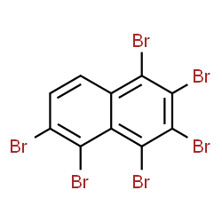ChemSpider 2D Image | Naphthalene, hexabromo- | C10H2Br6