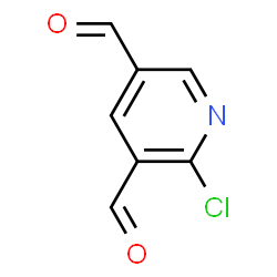 ChemSpider 2D Image | 2-Chloro-3,5-pyridinedicarbaldehyde | C7H4ClNO2