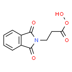 ChemSpider 2D Image | 3-(1,3-Dioxo-1,3-dihydro-2H-isoindol-2-yl)propaneperoxoic acid | C11H9NO5