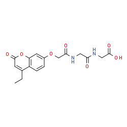ChemSpider 2D Image | N-{[(4-Ethyl-2-oxo-2H-chromen-7-yl)oxy]acetyl}glycylglycine | C17H18N2O7