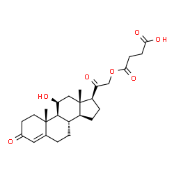 ChemSpider 2D Image | corticosterone-21-hemisuccinate | C25H34O7