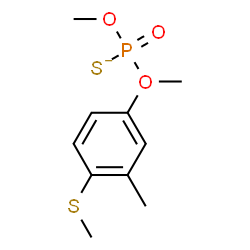 ChemSpider 2D Image | O,O-Dimethyl O-(3-methyl-4-(methylthio)phenyl)phosphorothioate | C10H15O3PS2